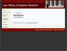Tablet Screenshot of abraham-lawoffices.com